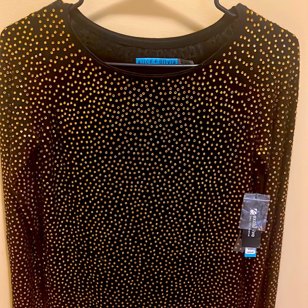 BEAUTIFUL Alice and Olivia jeweled summer sweater! NWT…never worn!